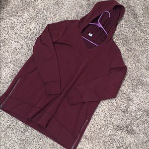V neck hoodie